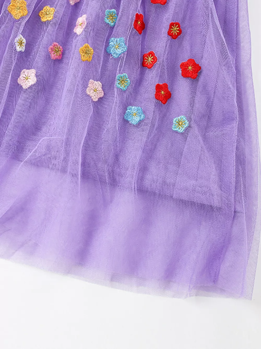 Children's Unicorn Embroidered Tulle Dress, image 4