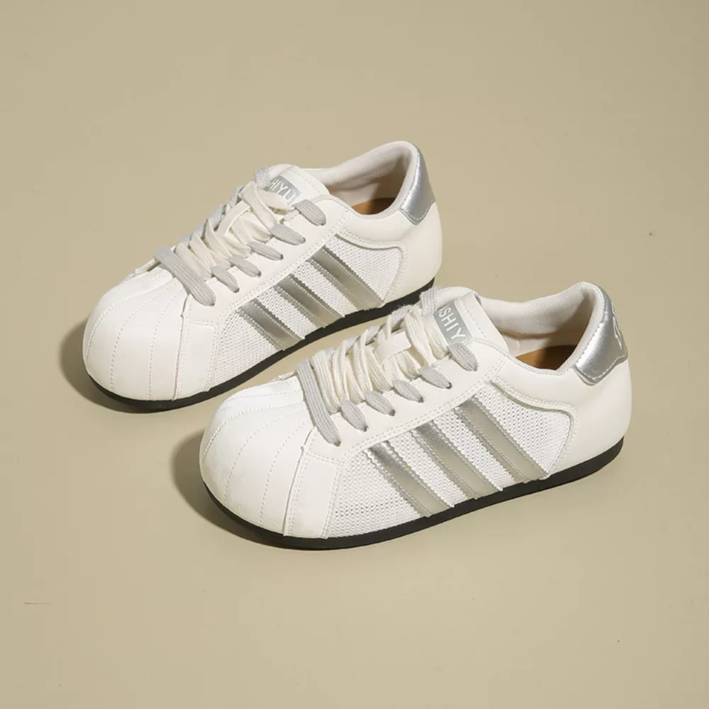 Lace Up Round Toe Sneakers, image 9