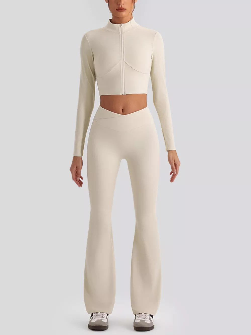 Seamless Criss-Cross V-Neck Tank and Leggings Active Set, image 15