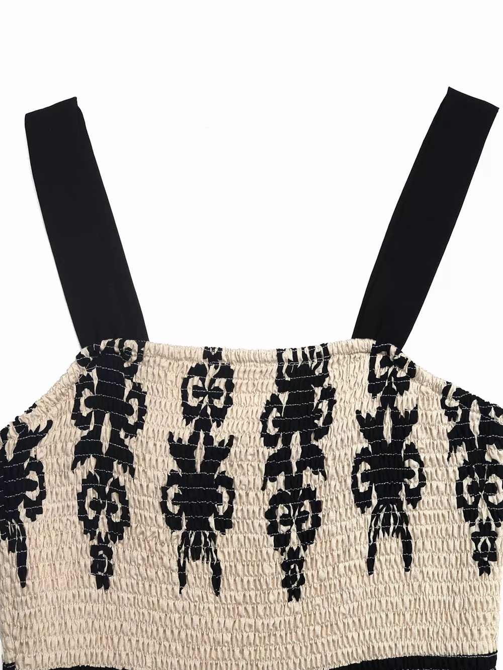 Smocked Wide Strap Tiered Dress, image 6