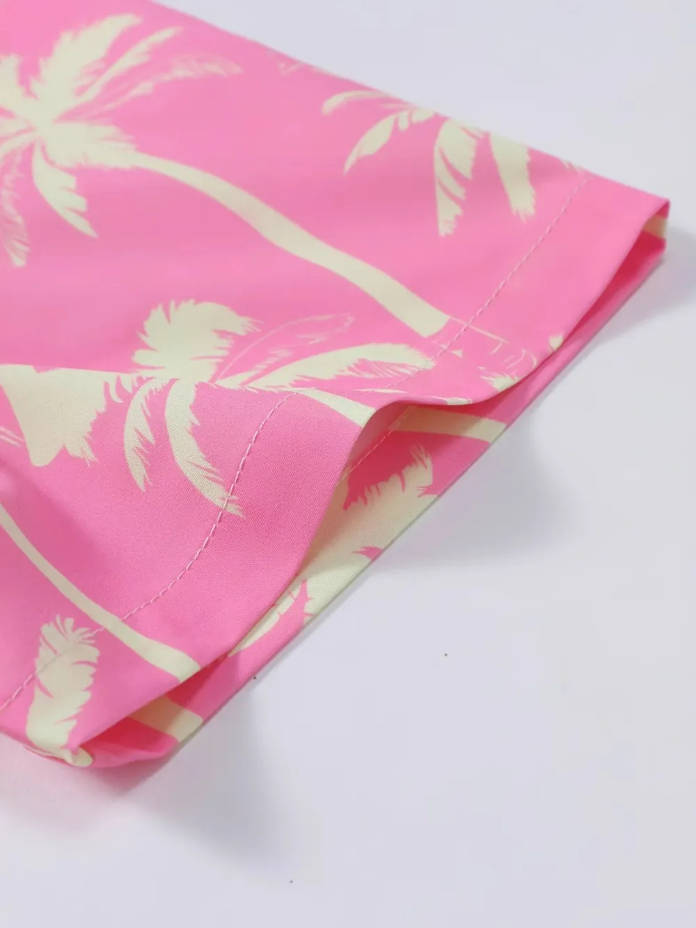 Men's Palm Tree Print Top and Shorts Summer Set, image 6