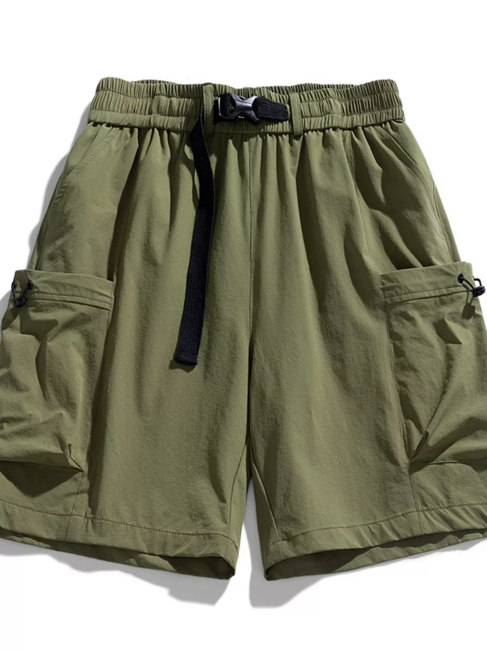 Men's Plus Size Drawstring Cargo Shorts, image 3