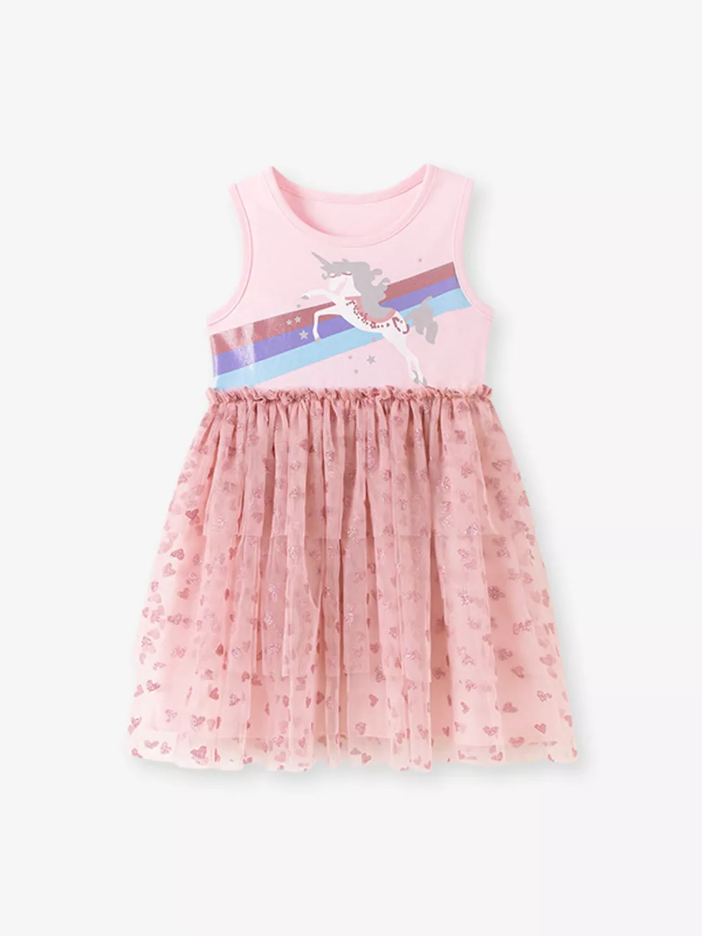 Children's Unicorn Rainbow Tulle Dress, image 2