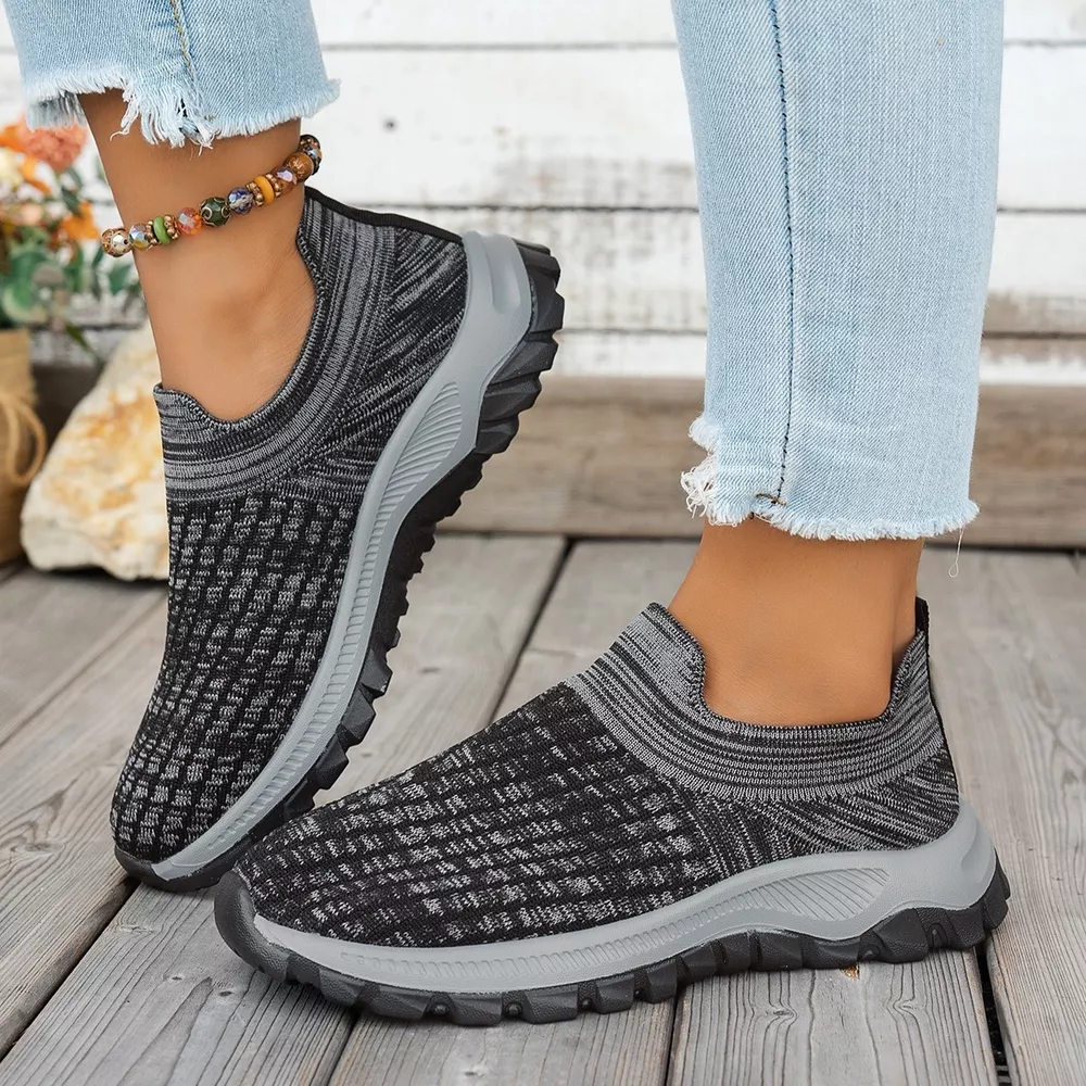 Round Toe Mesh Slip-Ons, image 6