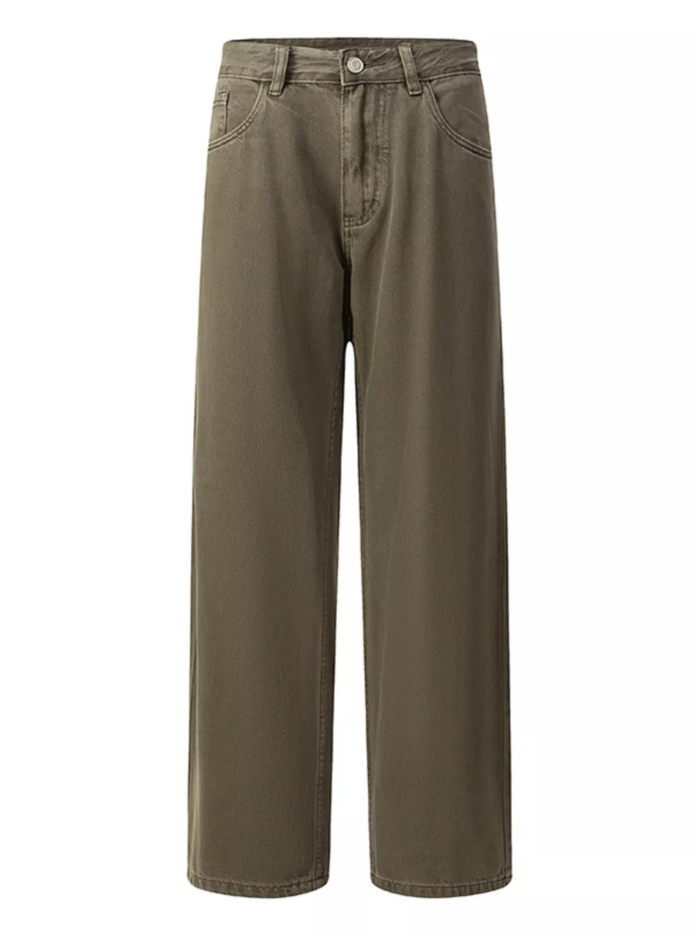 Men's Vintage Wash Wide Leg Jeans, image 6