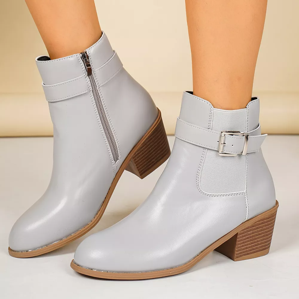 Point Toe Block Heels Boots, image 3