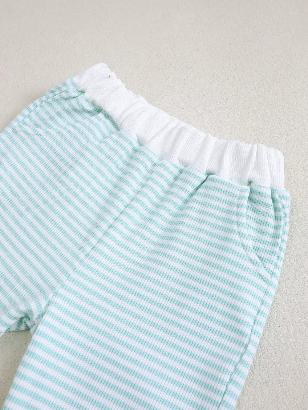 Children's Bear Striped Top and Pants Set, image 5