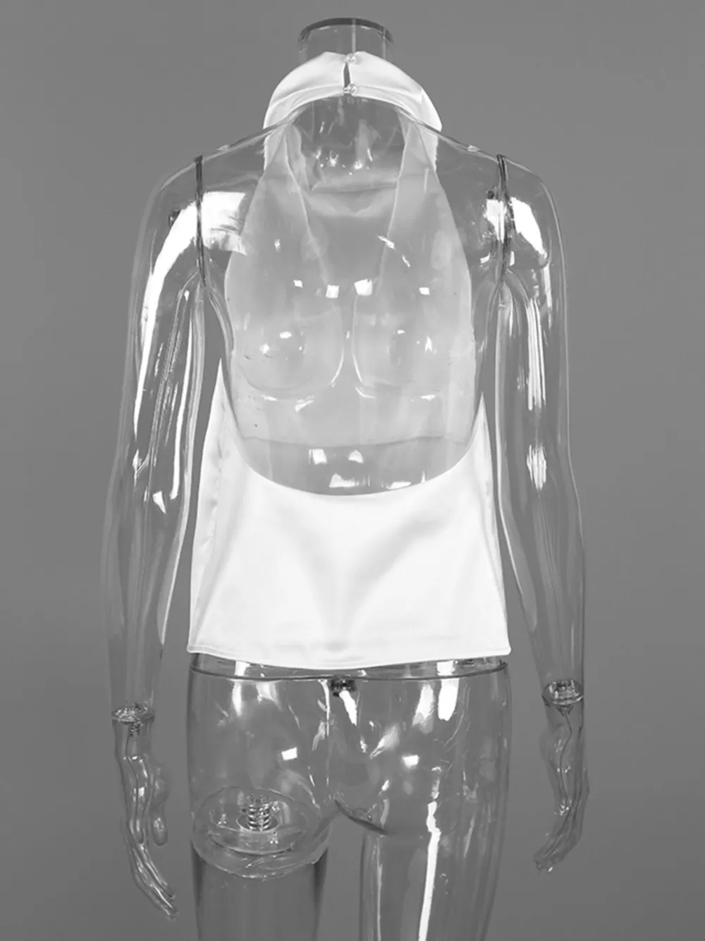 Halter Neck Satin Cami, image 5