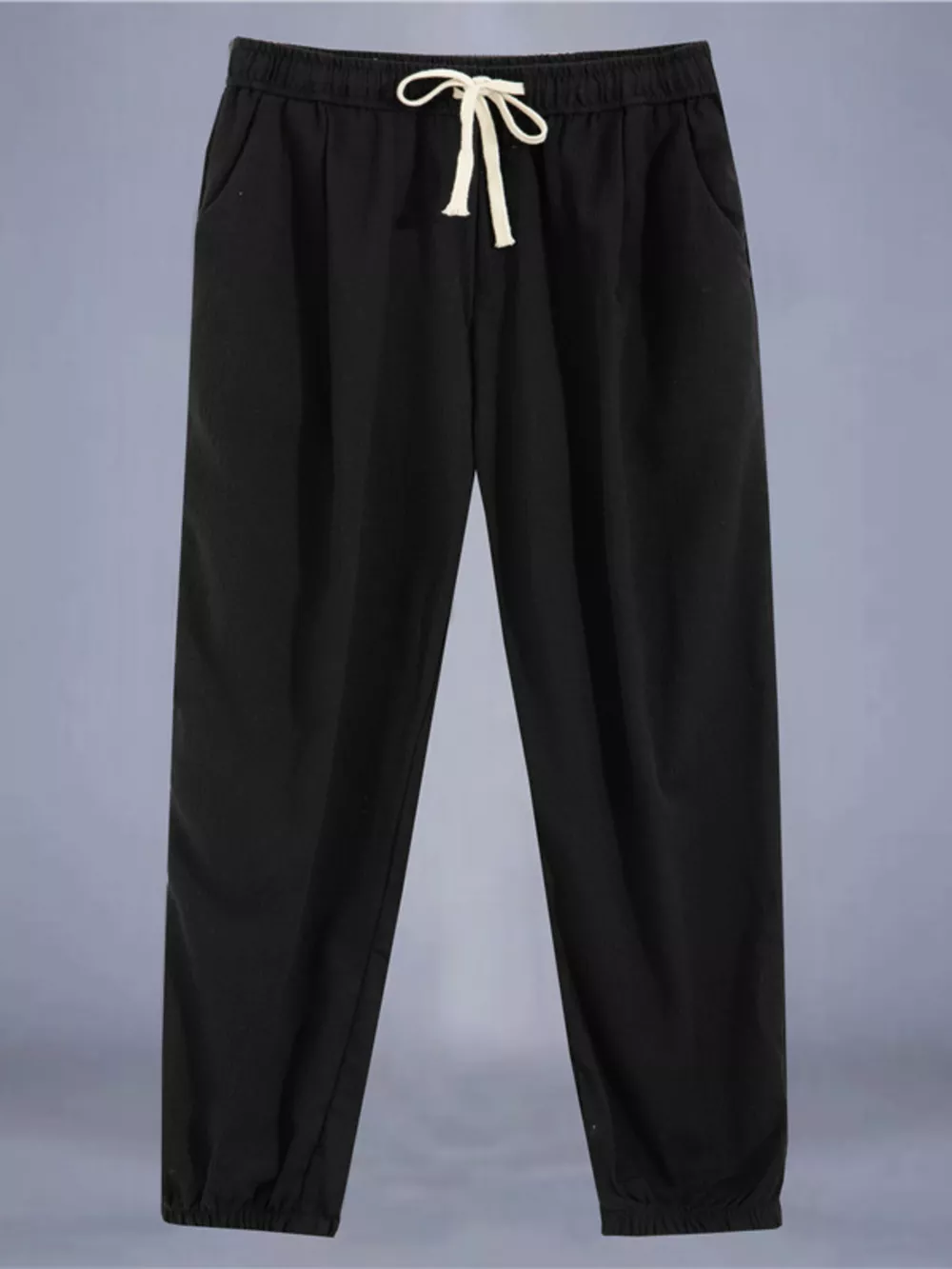 Men's Plus Size Drawstring Loose Fit Pants