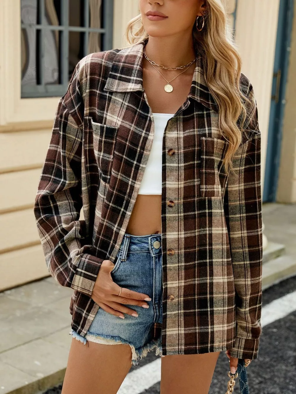 Plaid Button Up Shirt, image 6