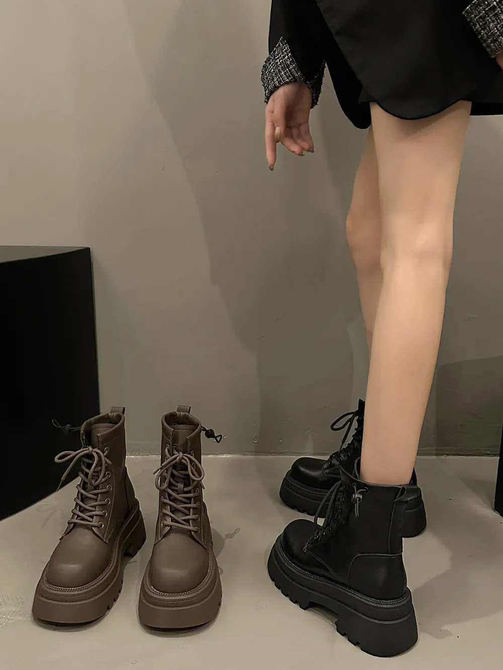 Lace Up Platform Boots, image 2