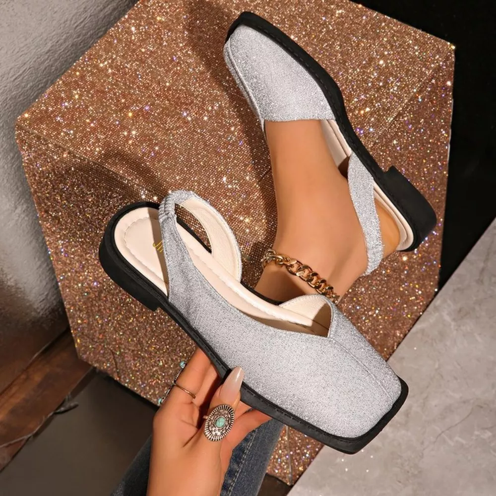 Square Toe Flats Sandals, image 4