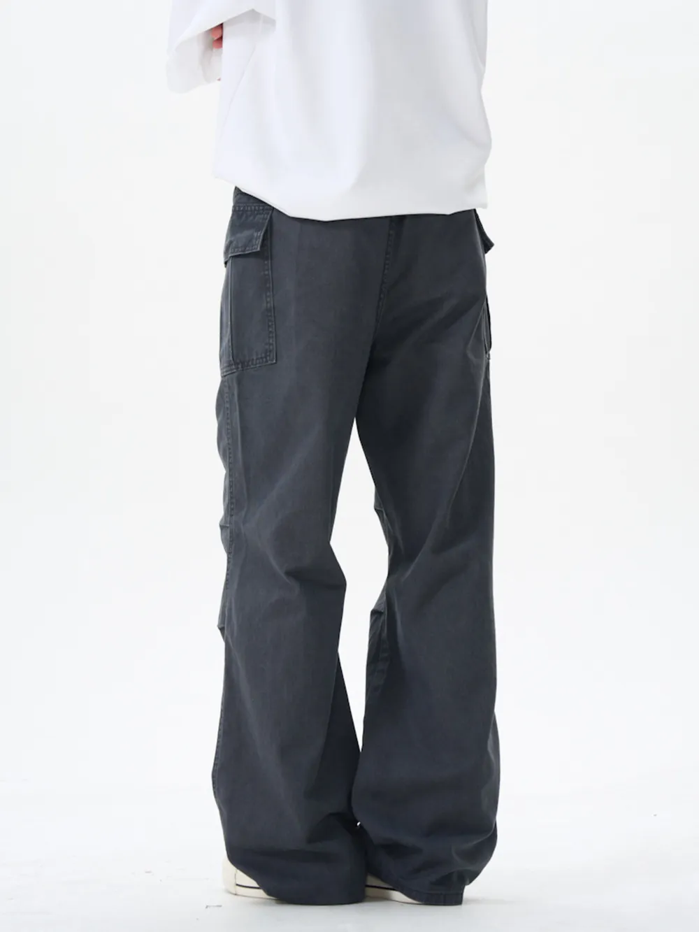 Men's Wide Leg Cargo Pants, image 6