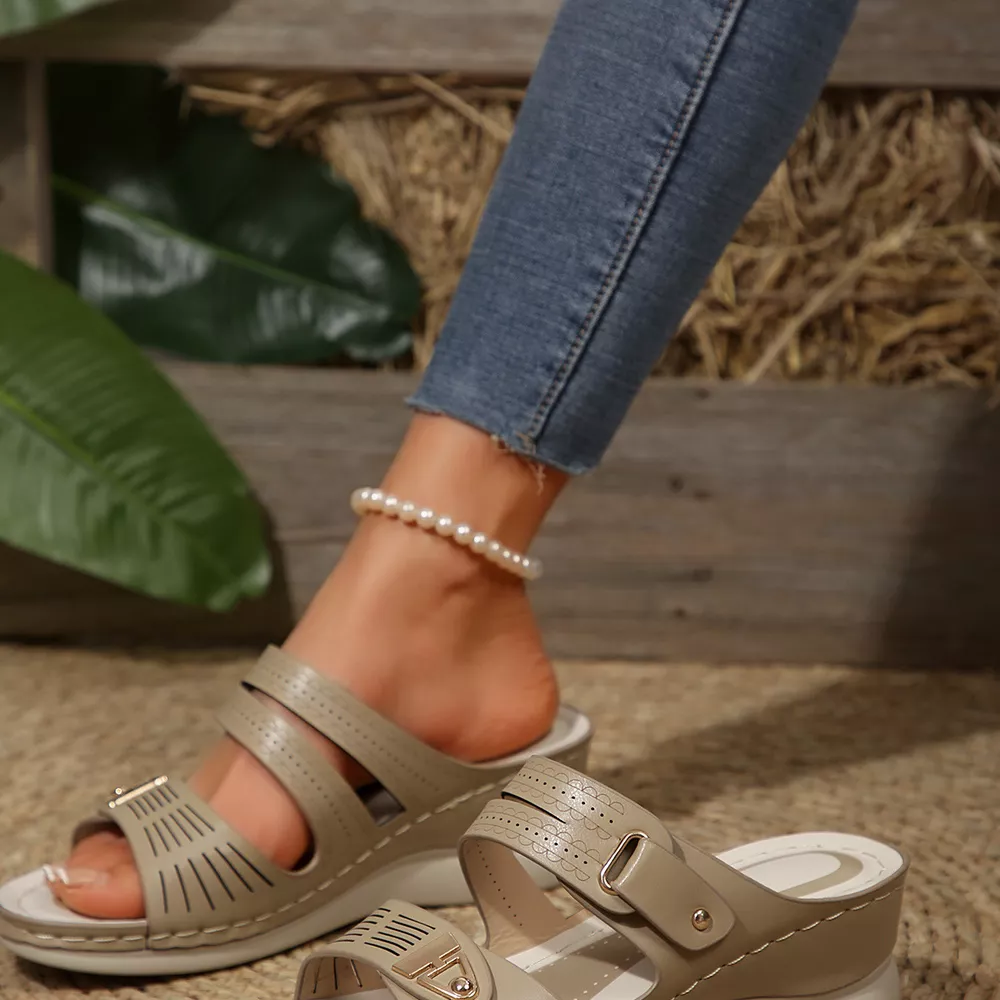 Open Toe Wedge Sandals, image 8
