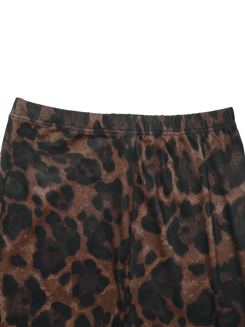 Leopard Round Neck Top and Skirt Set, image 3