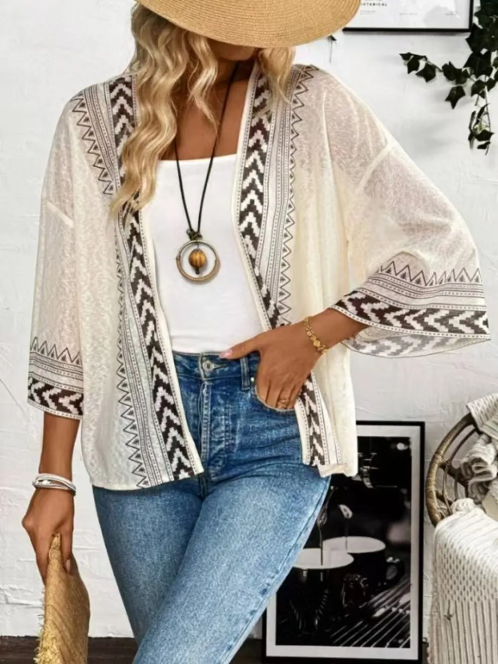 Open Front Kimono Cardigan, image 4