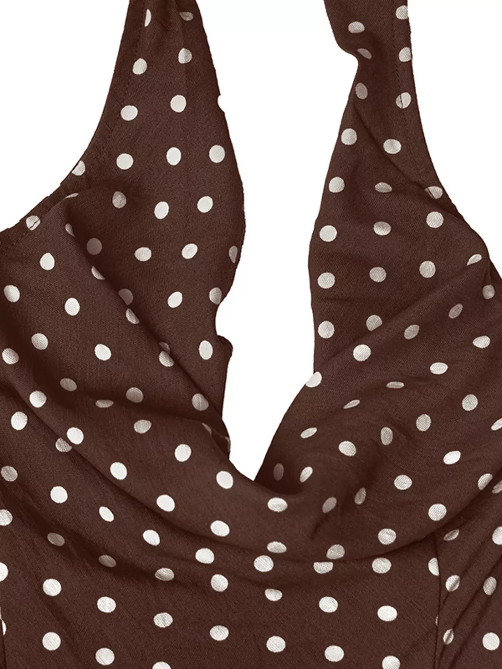 Polka Dot Halter Neck Dress, image 7