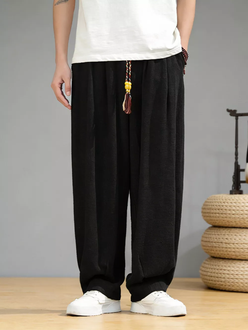 Men's Plus Size Loose Fit Casual Pants, image 2