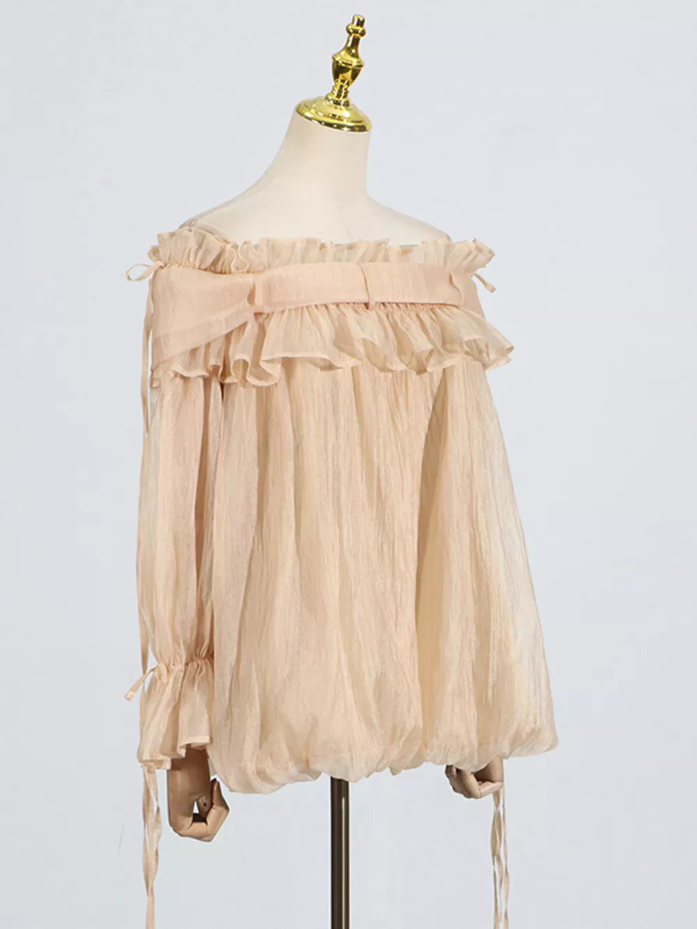 Ruffle Off-Shoulder Flounce Sleeve Blouse, image 6