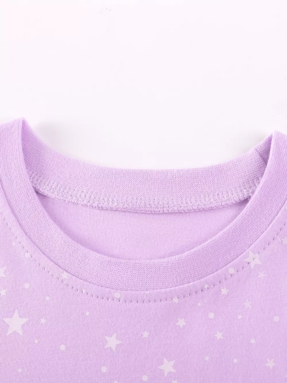 Children's Unicorn Star Print Ruffled Sleeve Dress, image 2