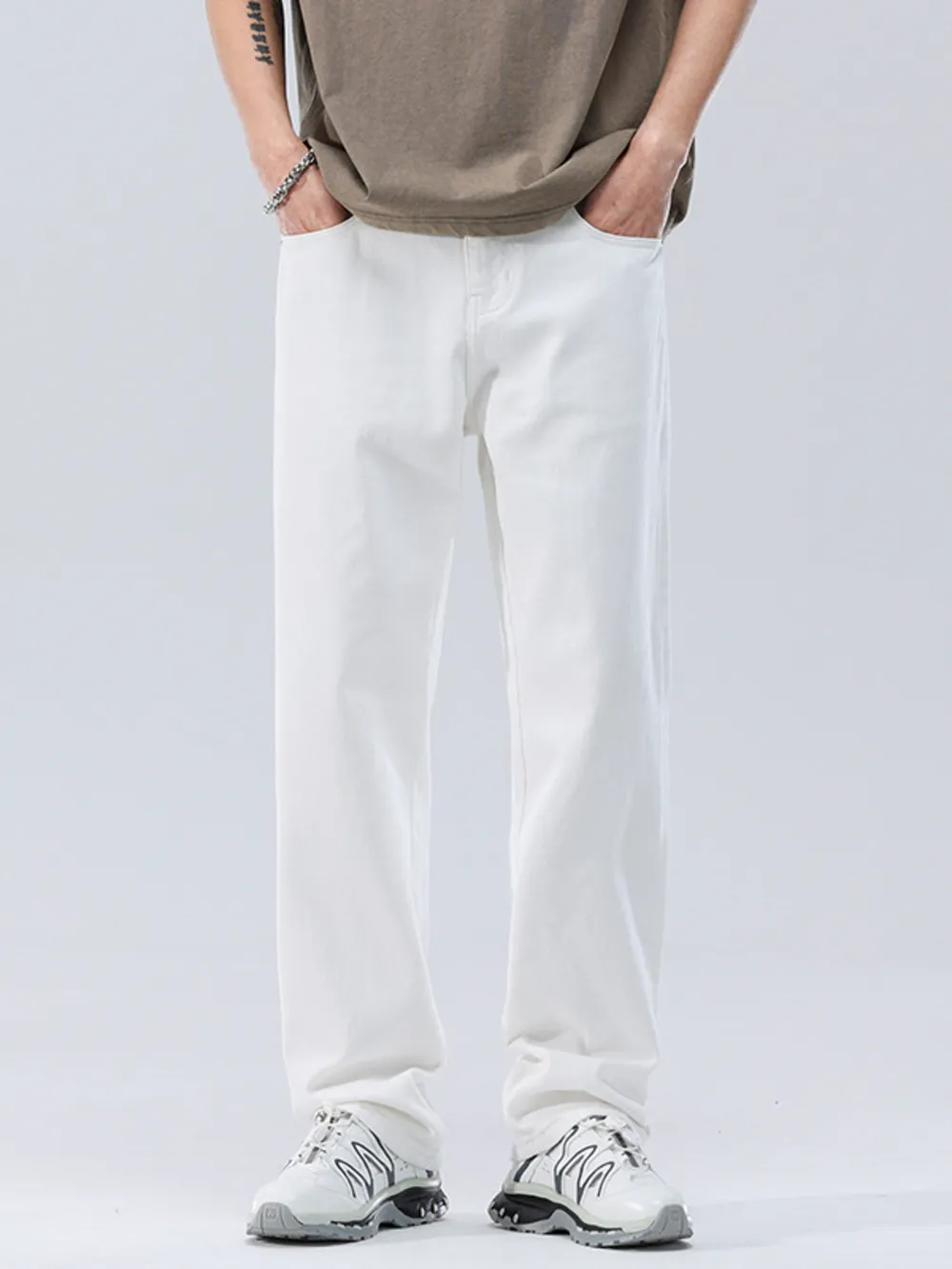 Men's Full Size Wide Leg Jeans Plus Size