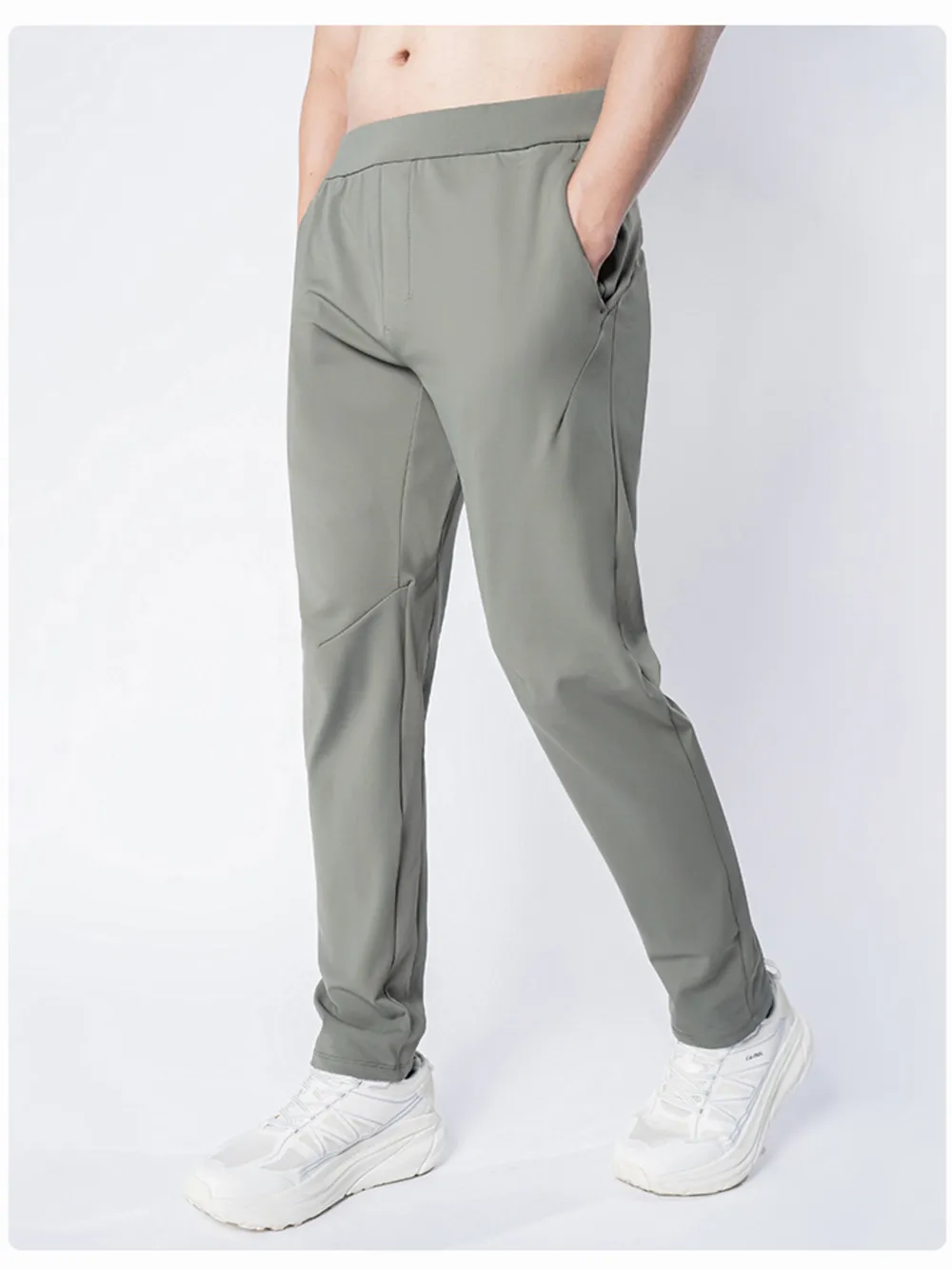 Men's Plus Size Elastic Waist Joggers, image 8