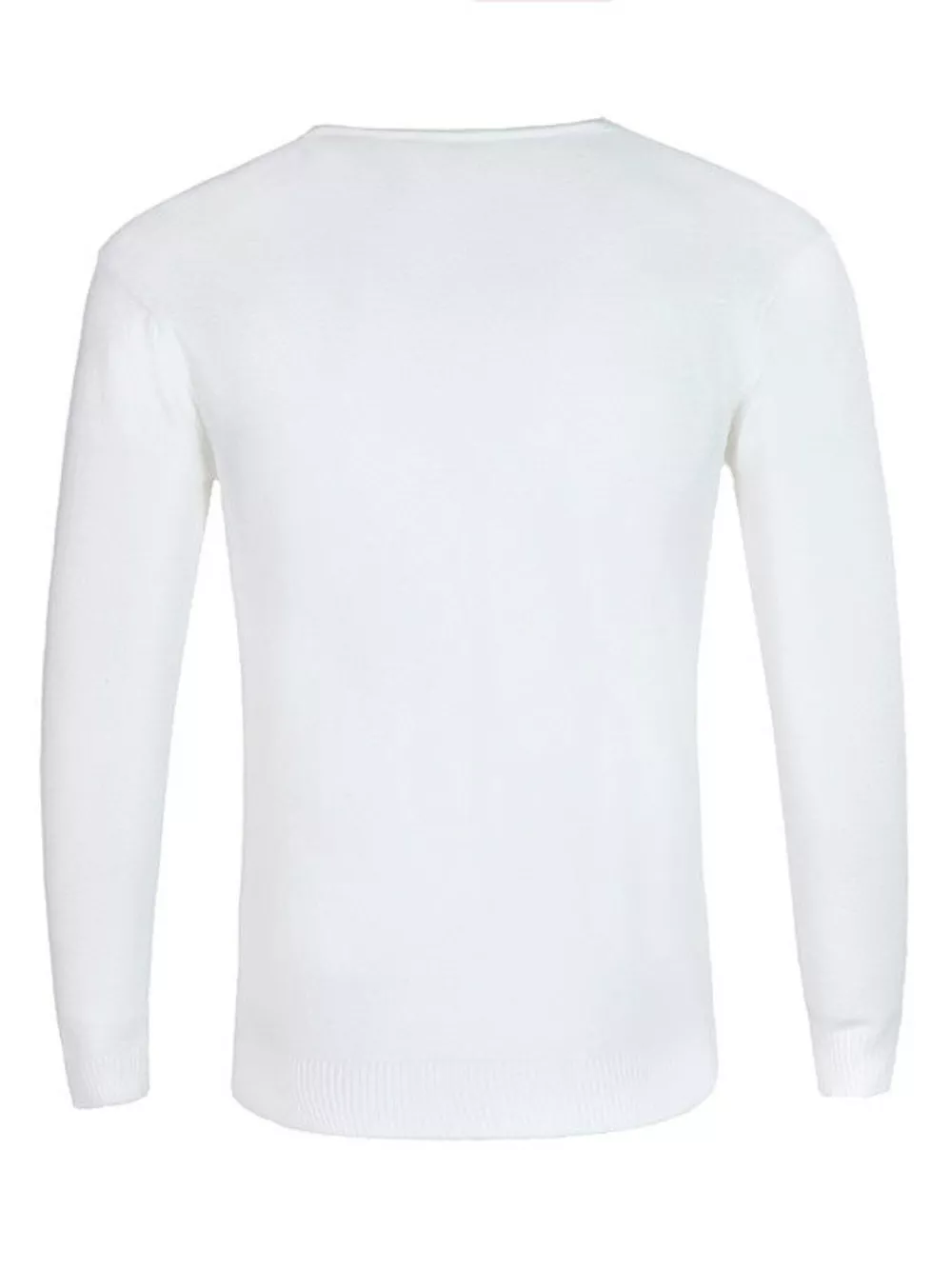 Men's Plus Size Solid Color Long Sleeve Knit Top, image 14