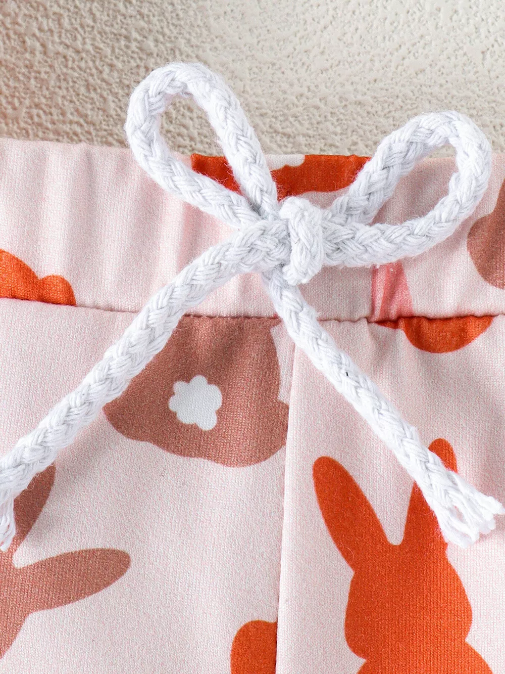 Children's Bunny Print Short Sleeve Top and Shorts Set, image 6