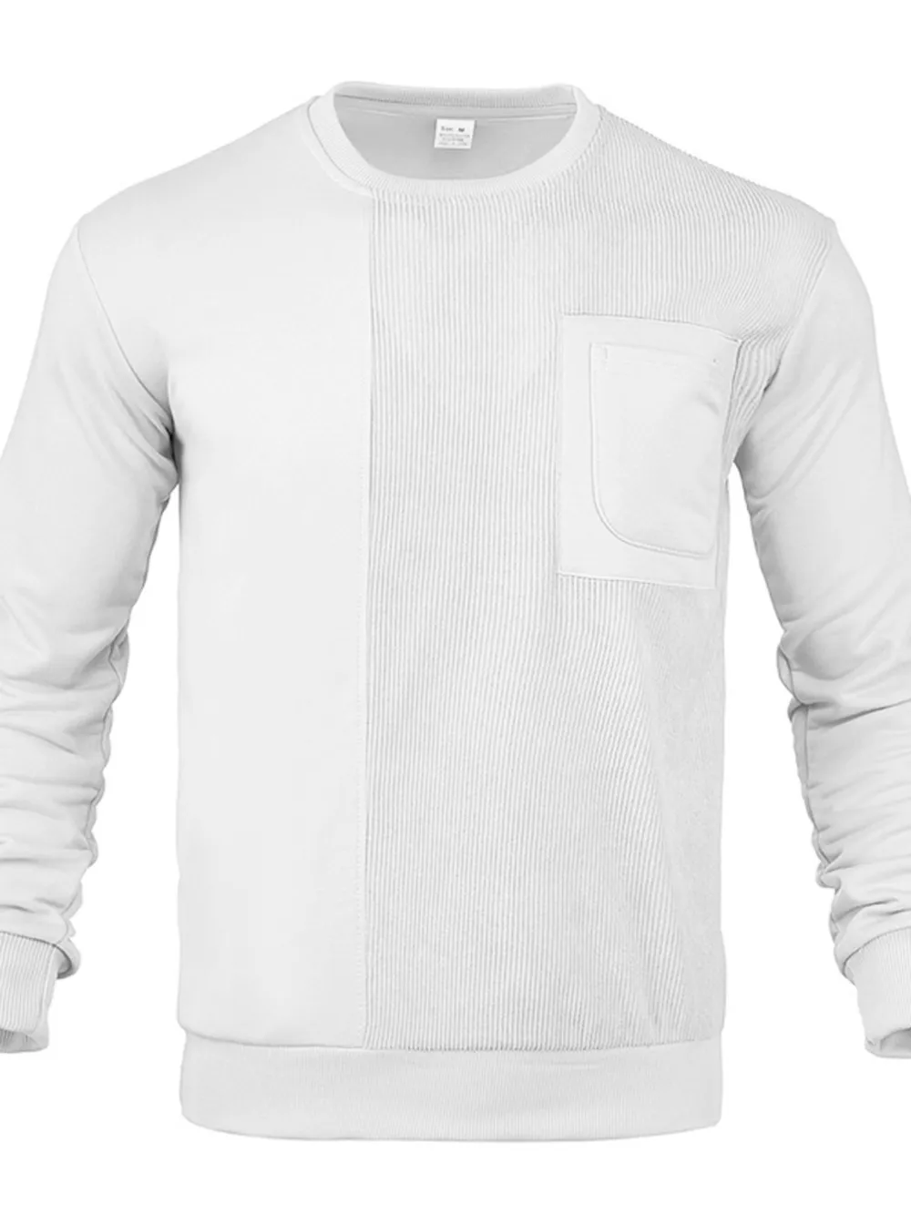 Men's Full Size Round Neck Long Sleeve Sweatshirt Plus Size, image 13