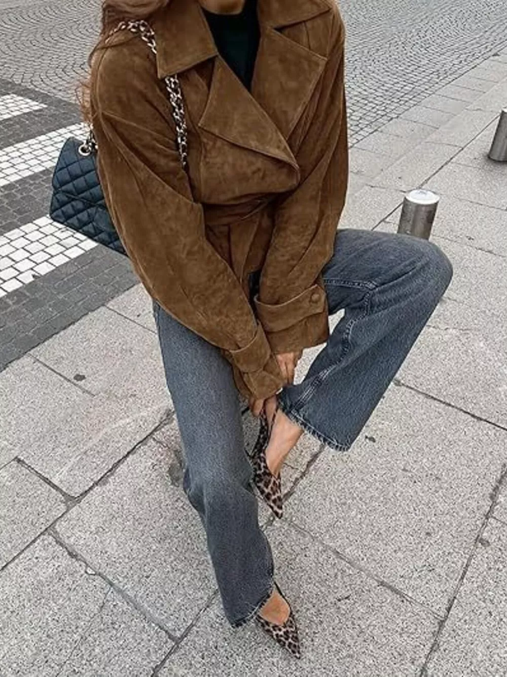 Vintage Suede Tie Waist Jacket, image 3