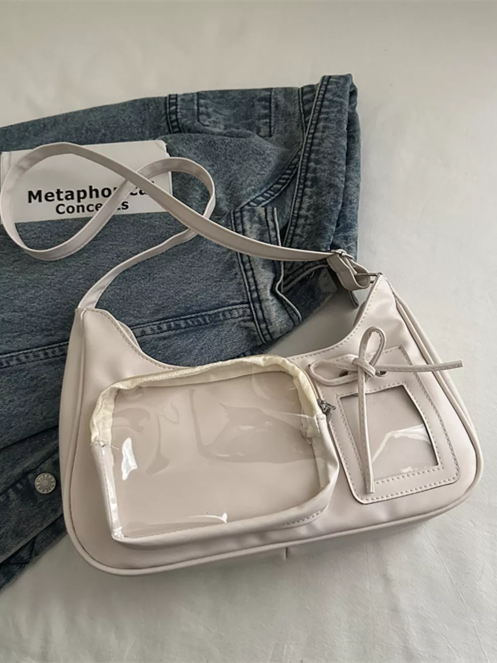 Clear Pocket Crossbody Bag