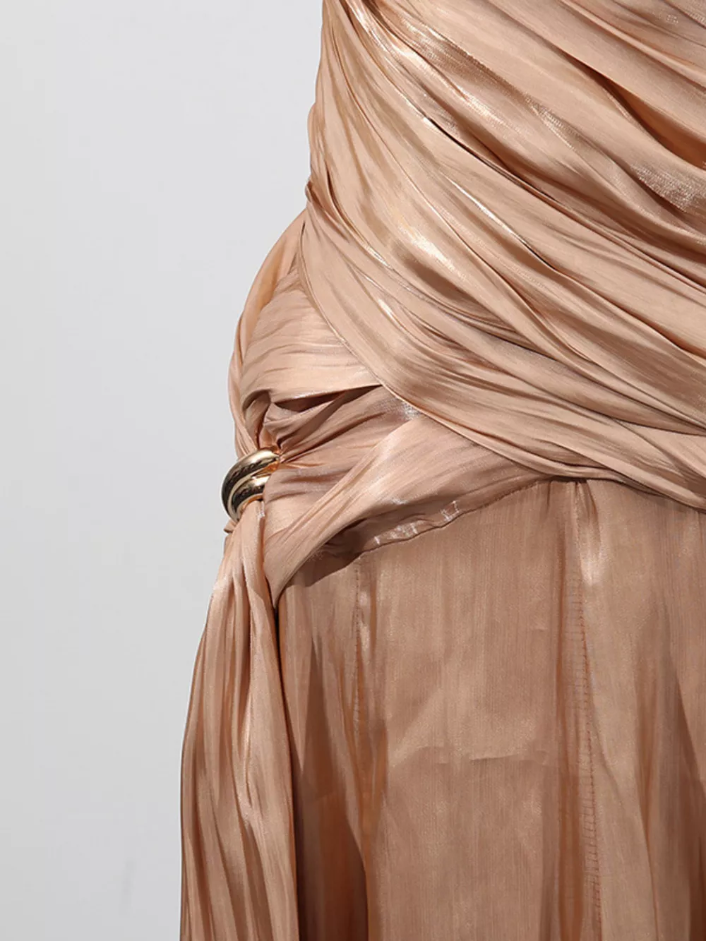 Halter Neck Ruched Maxi Dress, image 7