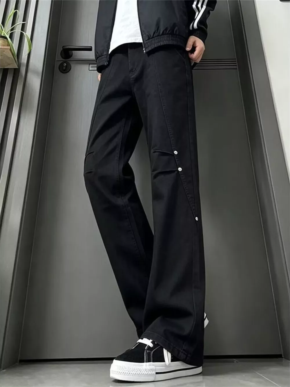 Men's Full Size Vintage Wide-Leg Jeans Plus Size, image 4