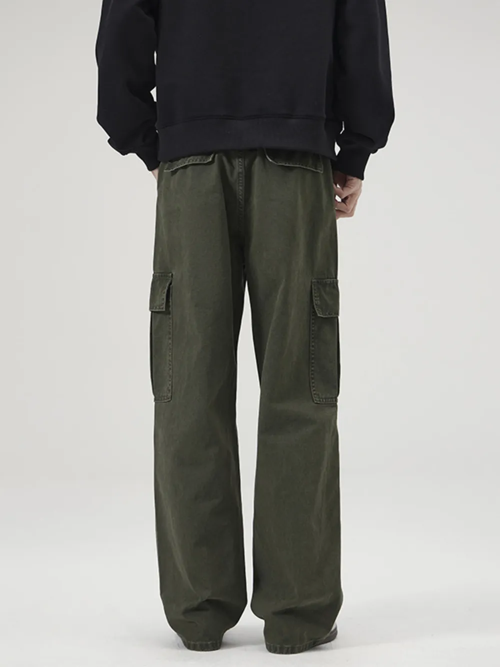 Men's Full Size Loose Fit Cargo Pants Plus Size, image 4