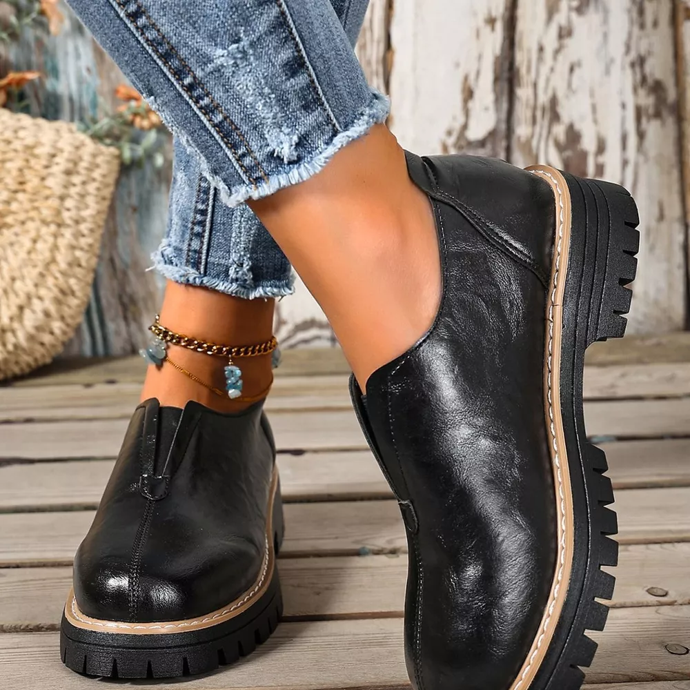 Round Toe Slip-On Loafers, image 10