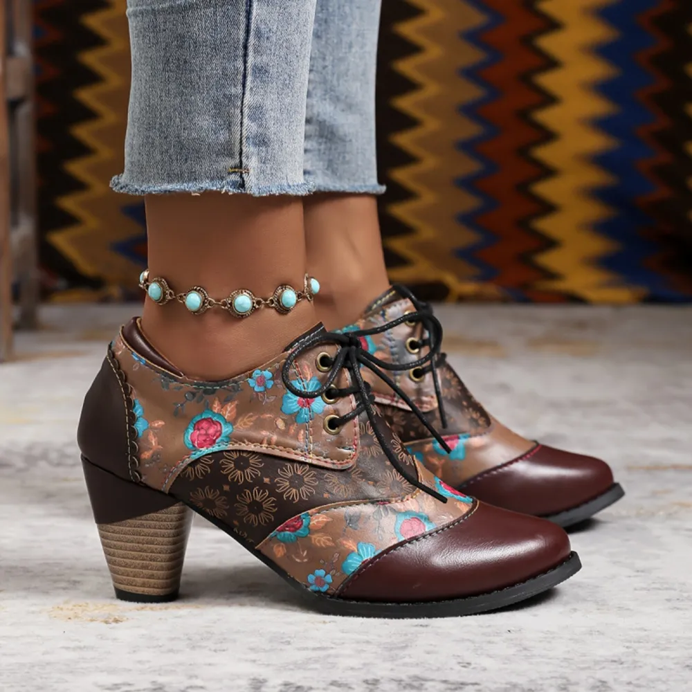 Point Toe Block Heels Ankle Boots, image 4