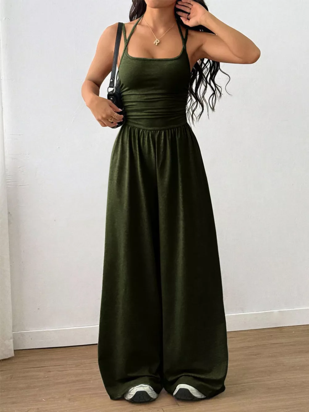 Spaghetti Strap Wide-Leg Jumpsuit, image 27
