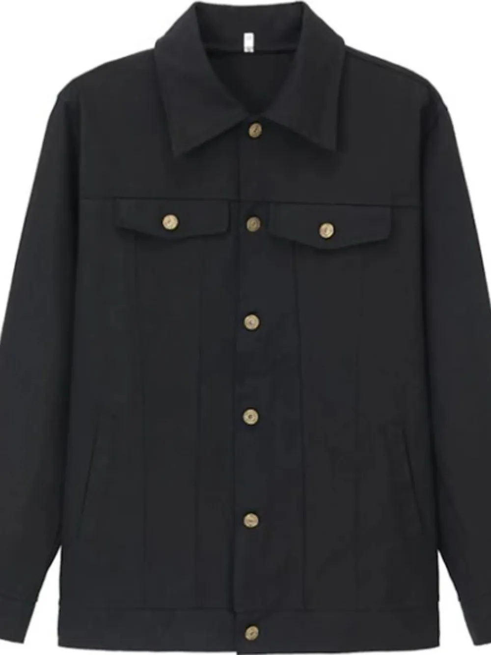 Men's Full Size Button Up Long Sleeve Jacket Plus Size