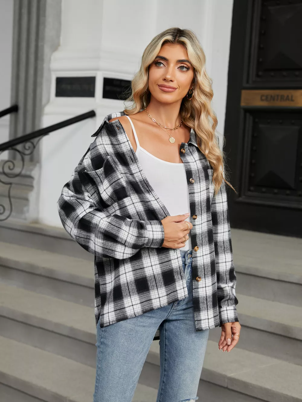 Plaid Button Up Shirt, image 5