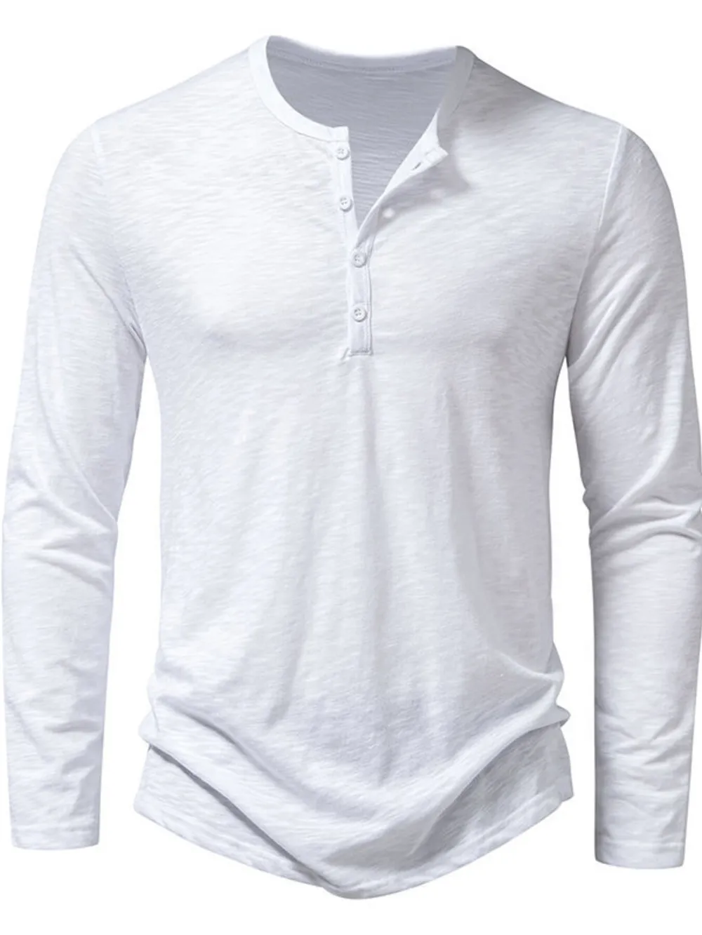 Men's Button Detail Long Sleeve T-Shirt, image 16