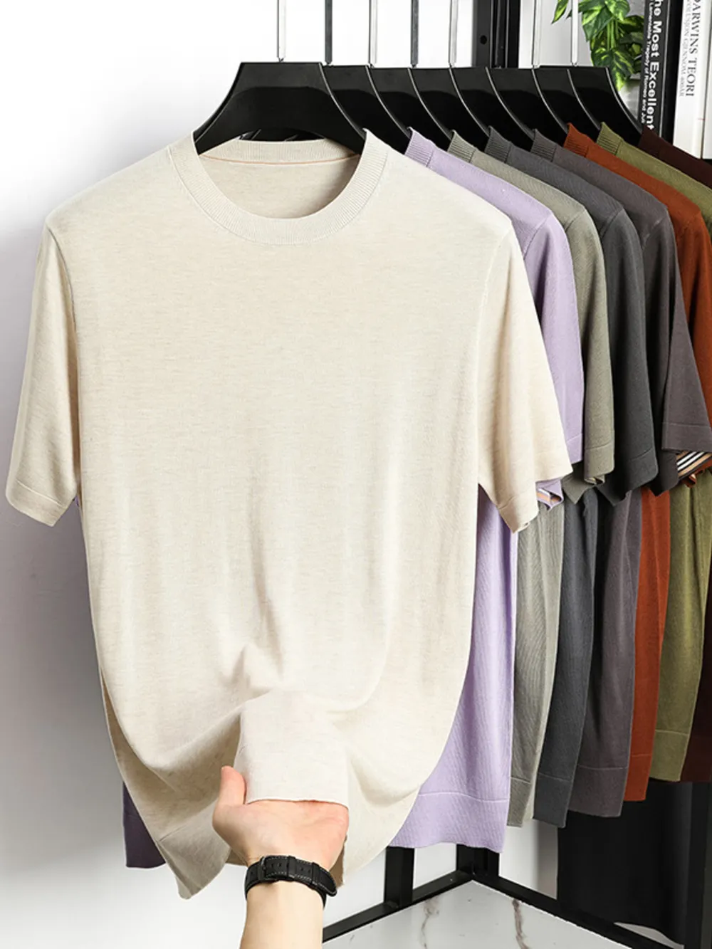 Men's Plus Size Short Sleeve Crew Neck T-Shirt