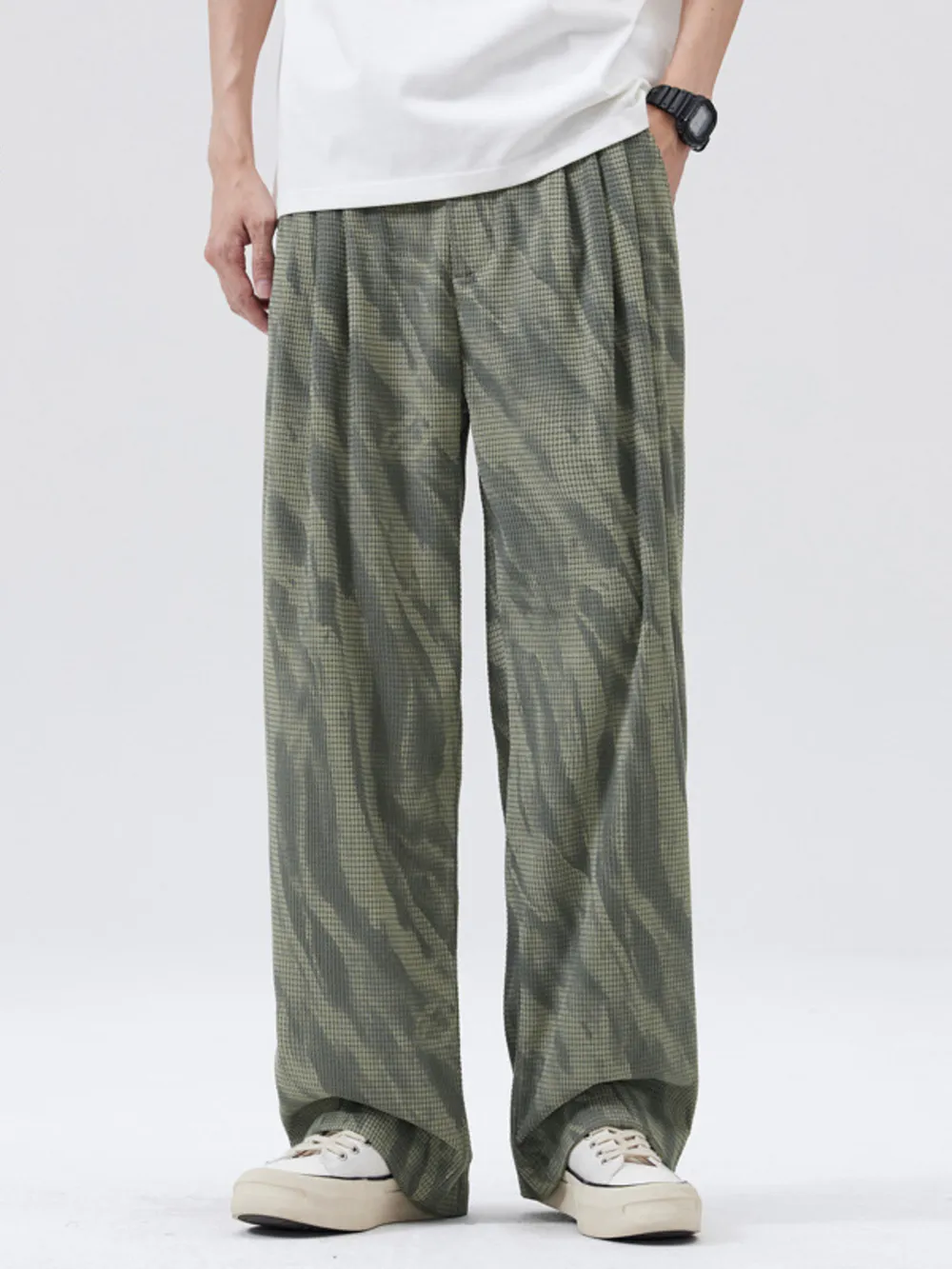 Men's Full Size Wide Leg Casual Pants Plus Size