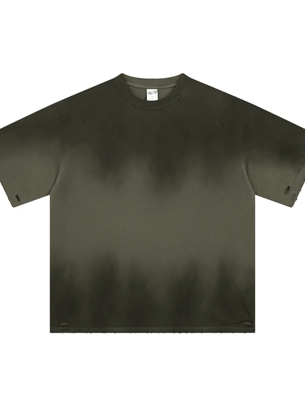 Men's Gradient Round Neck Oversized T-Shirt
