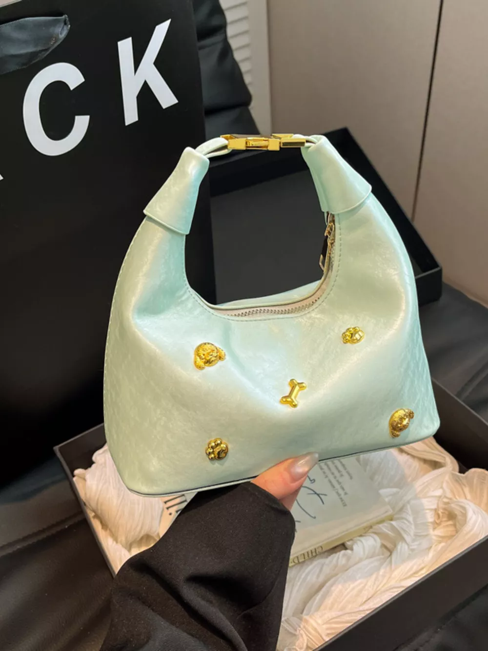 Embellished Hobo Crossbody Bag, image 3