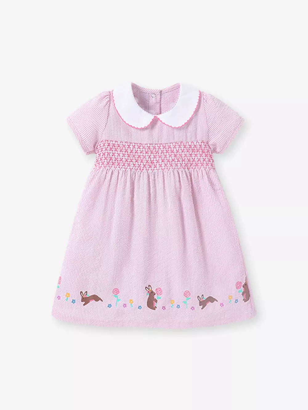 Children's Smocked Short Sleeve Dress, image 2