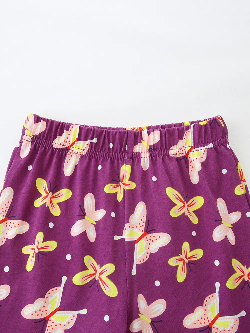 Children's Butterfly Ruffle Sleeve Top & Shorts Set, image 4