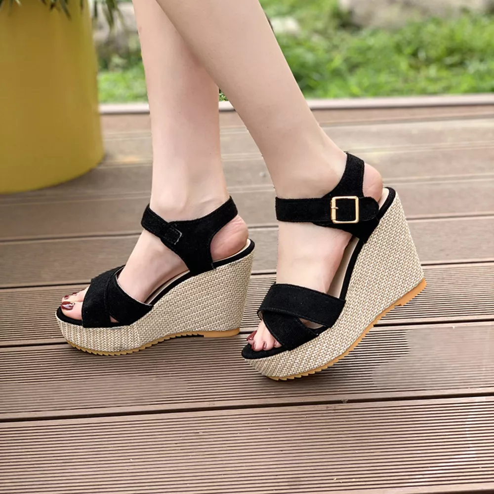 Open Toe Wedge Sandals, image 7