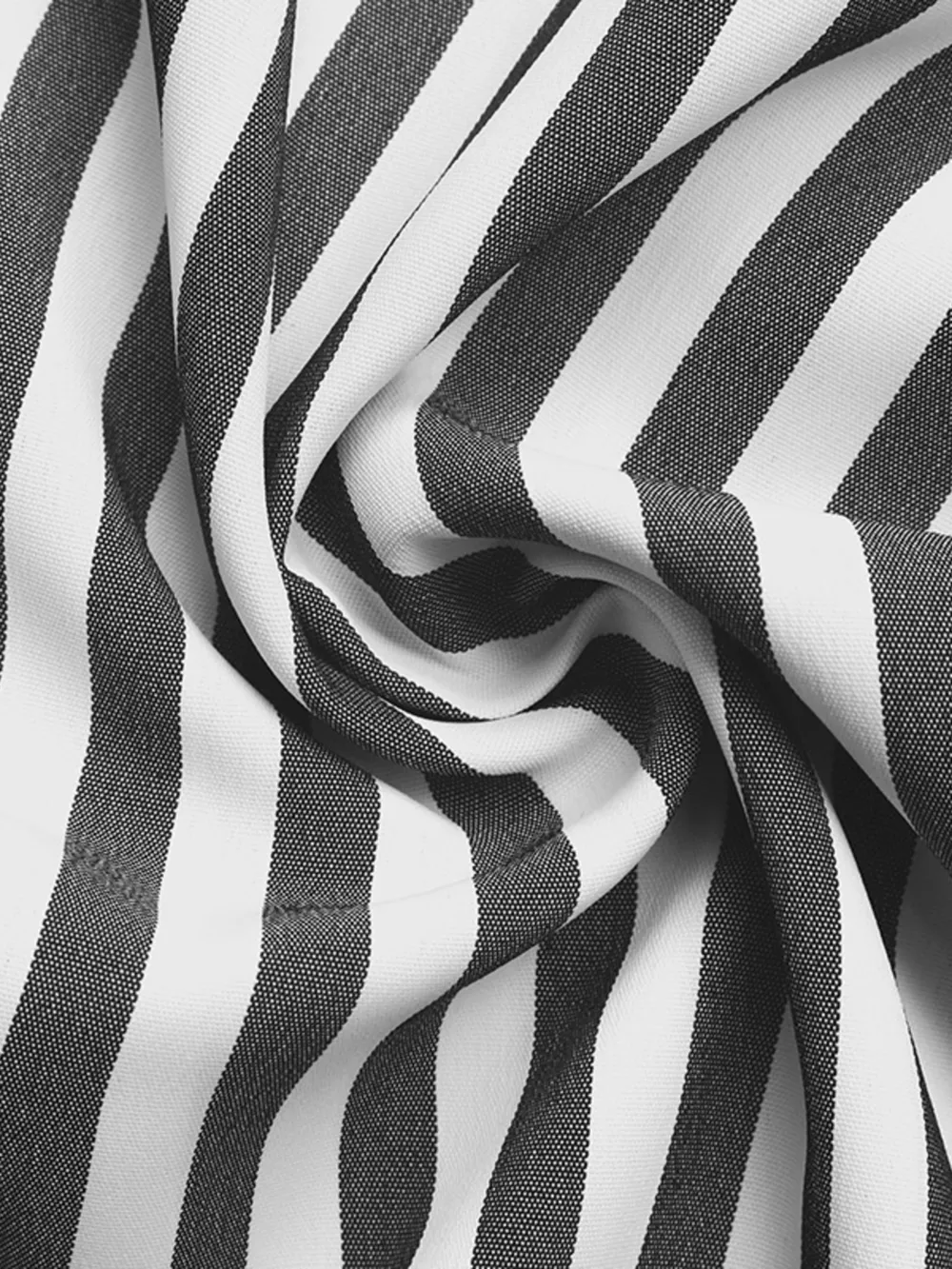 Striped Oversized Button-Up Shirt, image 3