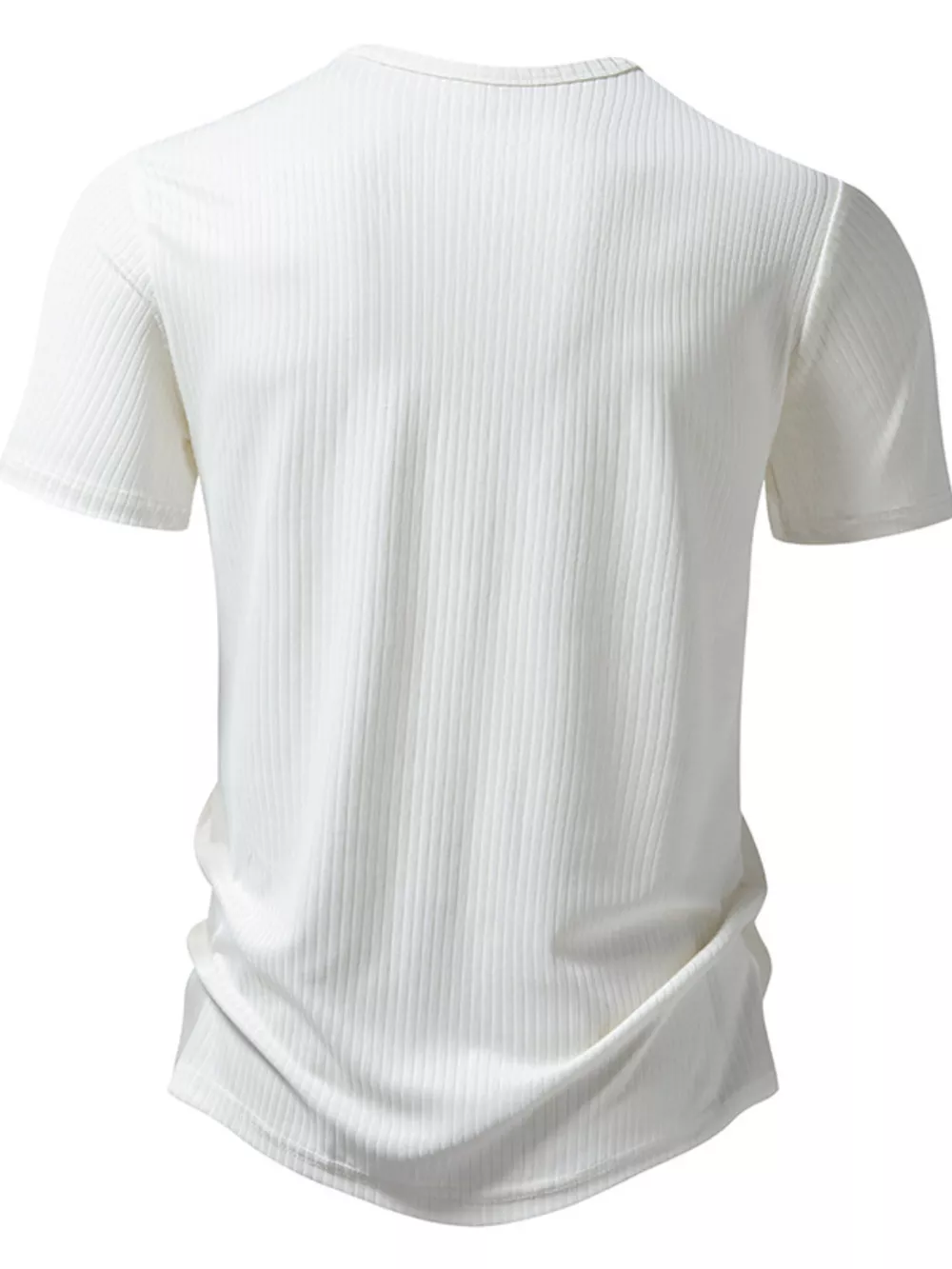 Men's Button Detail Short Sleeve T-Shirt, image 4