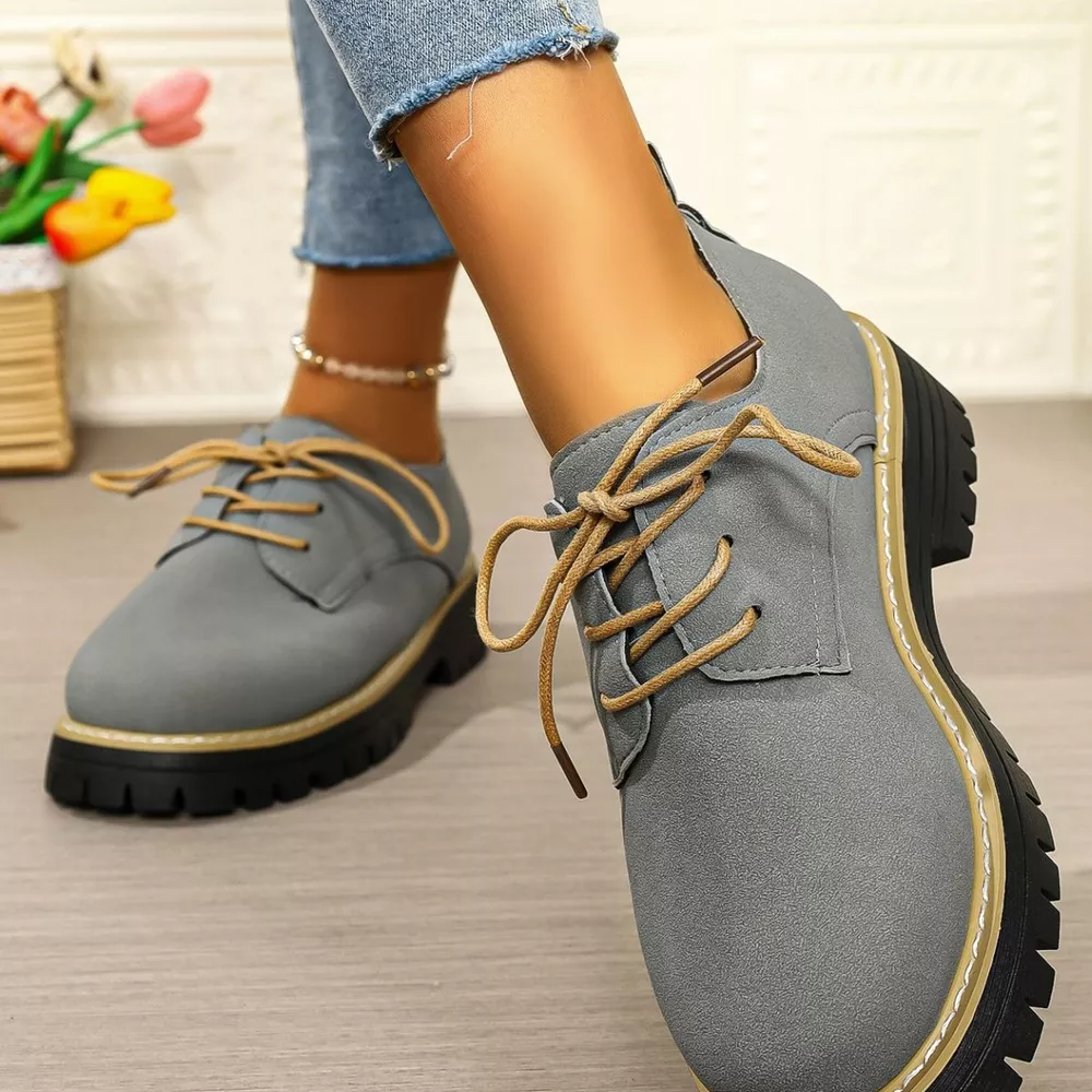 Lace-Up Platform Loafers, image 5